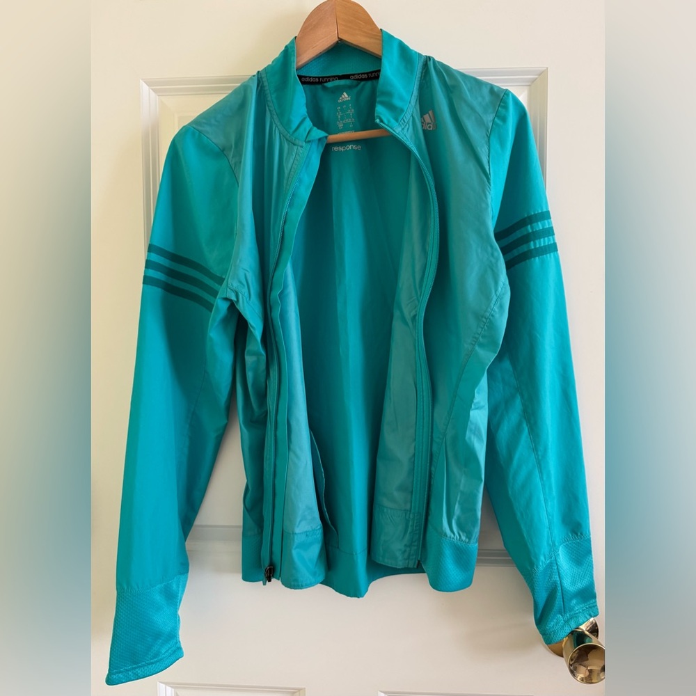 Adidas Women's Vibrant Teal Jacket/ windbreaker